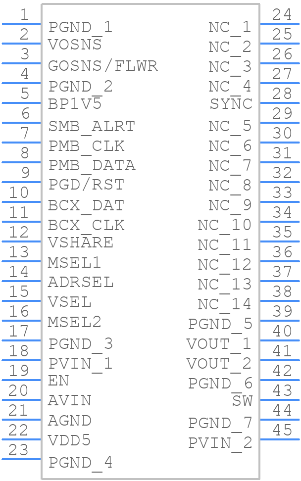 TPSM8S6C24MOYR - Texas Instruments - PCB symbol