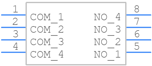 DS1040-04RN - Connfly - PCB symbol