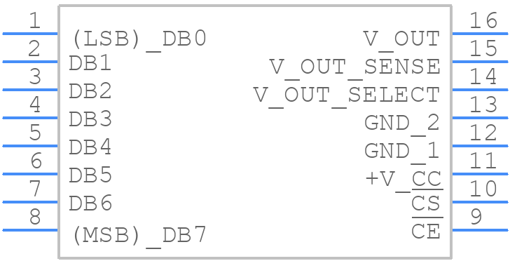 AD558TD - Analog Devices - PCB symbol