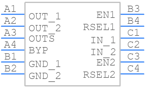 MAX38914AANC+T - Analog Devices - PCB symbol