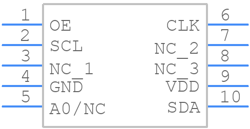 SIT5358AE-FS033IH-10.000000 - SiTime - PCB symbol