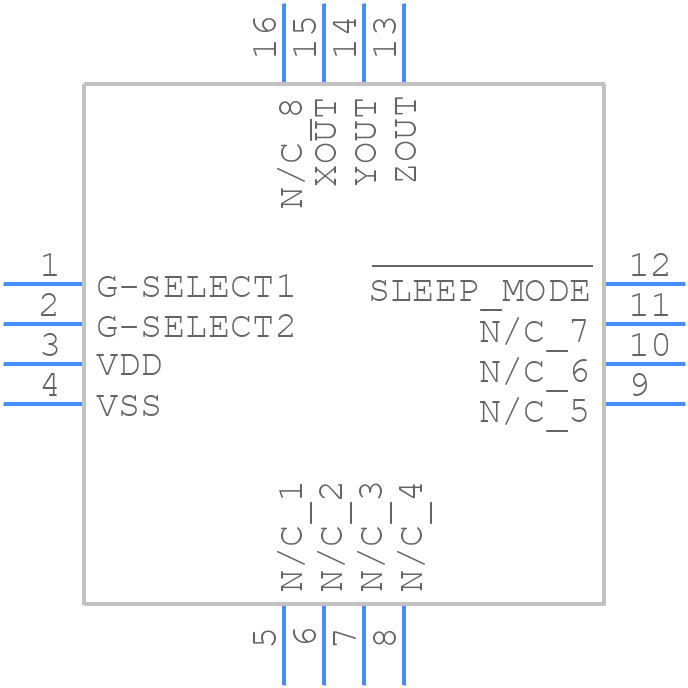 MMA7260Q - Nexperia - PCB symbol