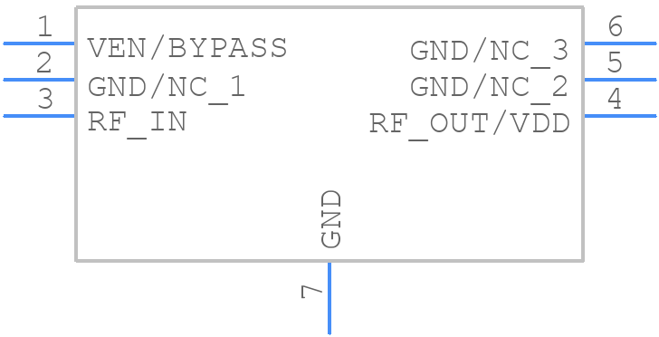 GRF2076 - Guerrilla RF - PCB symbol