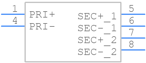 F12-200 - Triad Magnetics - PCB symbol