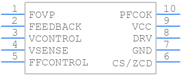 NCP1612A2DR2G - onsemi - PCB symbol