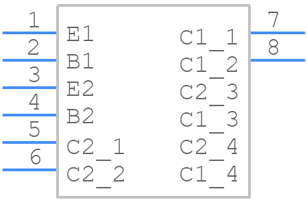 DXTC3C100PDQ-13 - Diodes Incorporated - PCB symbol