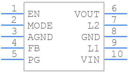 TPS63802DLAR - Texas Instruments - PCB symbol