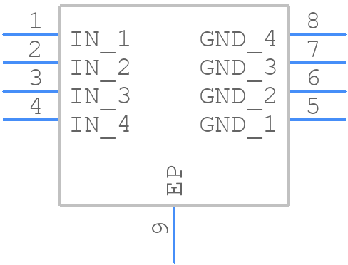 TVS2201DRBR - Texas Instruments - PCB symbol