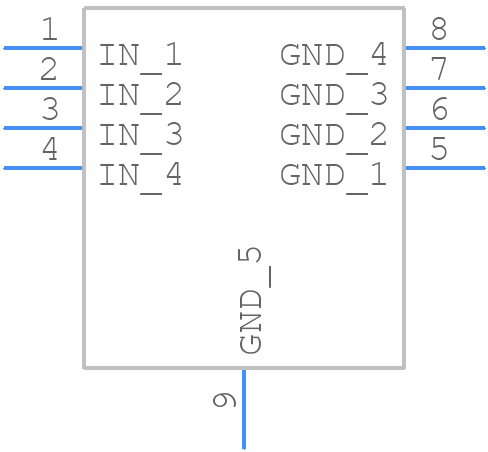 TVS2701DRBR - Texas Instruments - PCB symbol