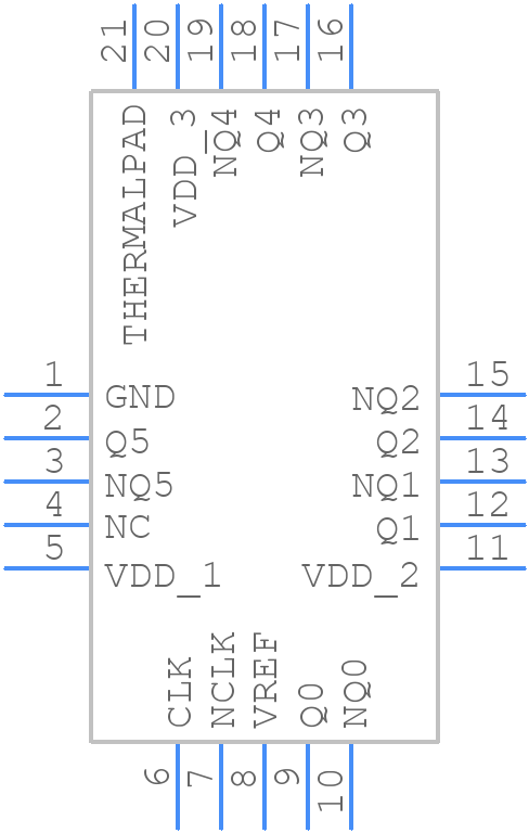 8P34S1106NLGI - Renesas Electronics - PCB symbol