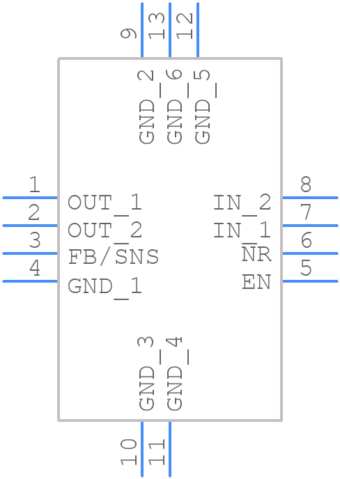 TPS7A8033DRBR - Texas Instruments - PCB symbol