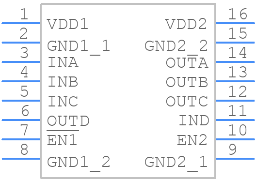 4DIR1420HXUMA1 - Infineon - PCB symbol
