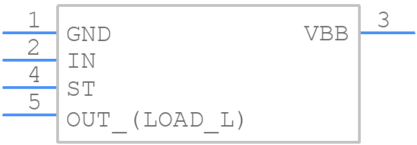 BTS409L1E3062AAUMA1 - Infineon - PCB symbol