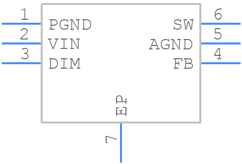 LM3410XSDX/NOPB - Texas Instruments - PCB symbol