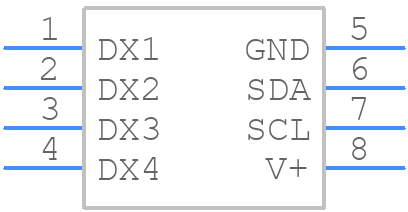 TMP422AIDCNTG4 - Texas Instruments - PCB symbol