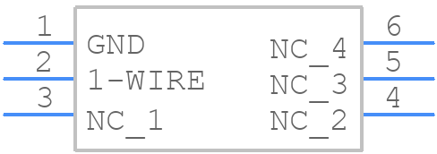 DS2432P+ - Analog Devices - PCB symbol