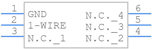 DS2432P+T&R - Analog Devices - PCB symbol