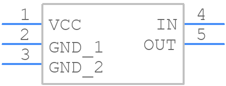 MAX9644EUK+T - Analog Devices - PCB symbol
