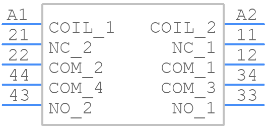 SR4D4012 - TE Connectivity - PCB symbol