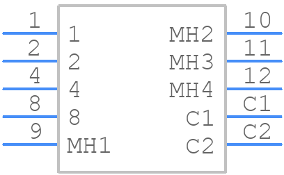 1-1825008-0 - TE Connectivity - PCB symbol