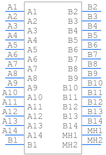 1-1827872-4 - TE Connectivity - PCB symbol
