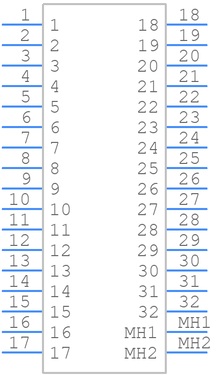 1-1827872-6 - TE Connectivity - PCB symbol