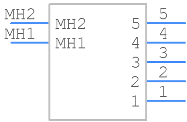 1-316132-5 - TE Connectivity - PCB symbol