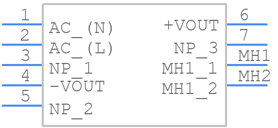 TMP 15512 - Traco Power - PCB symbol