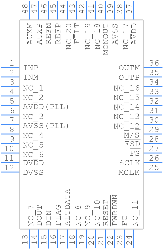 TLC320AD50CPT - Texas Instruments - PCB symbol