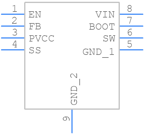 RT7274GSP - RICHTEK - PCB symbol