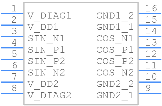 TLE5009A16E2210XUMA1 - Infineon - PCB symbol
