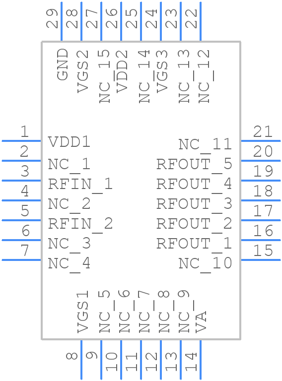 CMX901QT8 - CML Micro - PCB symbol