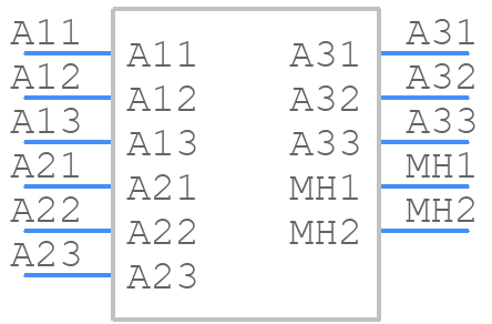 685M3W3103L461 - NorComp - PCB symbol