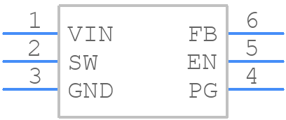TPS564252DRLR - Texas Instruments - PCB symbol