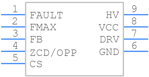NCP1342AMDCDHD1R2G - onsemi - PCB symbol