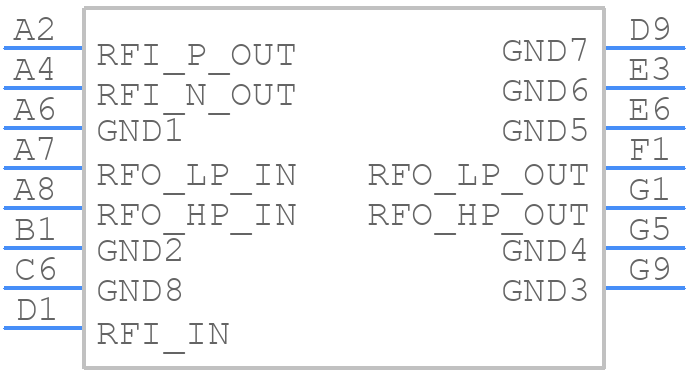 BALF-WL-00D3 - STMicroelectronics - PCB symbol