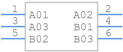 54102-T0503LF - Amphenol - PCB symbol