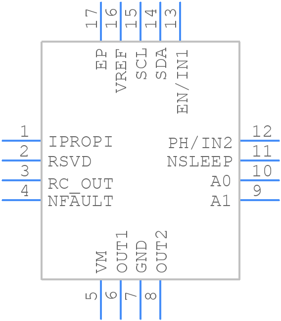 DRV8234RTER - Texas Instruments - PCB symbol