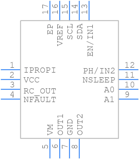 DRV8214RTER - Texas Instruments - PCB symbol
