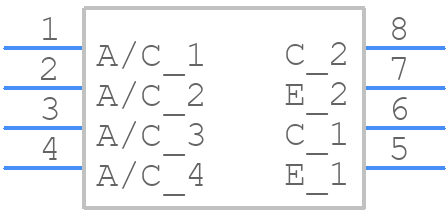 ILD620-X009T - Vishay - PCB symbol
