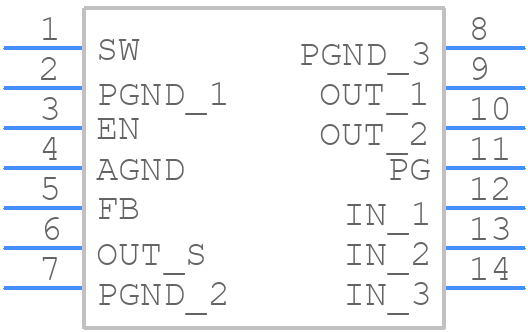 MPM3834CGPA-Z - Monolithic Power Systems (MPS) - PCB symbol