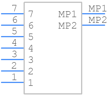 53261-7007 - Molex - PCB symbol