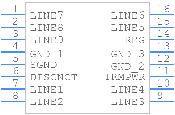 UCC5614DPTR - Texas Instruments - PCB symbol