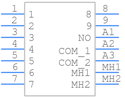 AXA2R73061 - Panasonic - PCB symbol