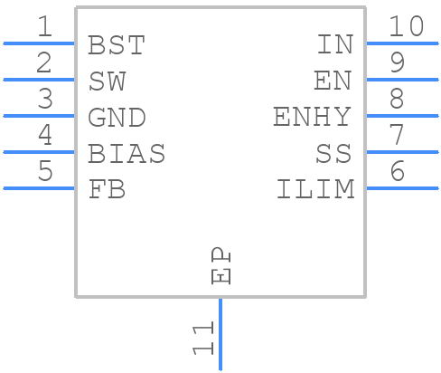MP4410GQ-Z - Monolithic Power Systems (MPS) - PCB symbol