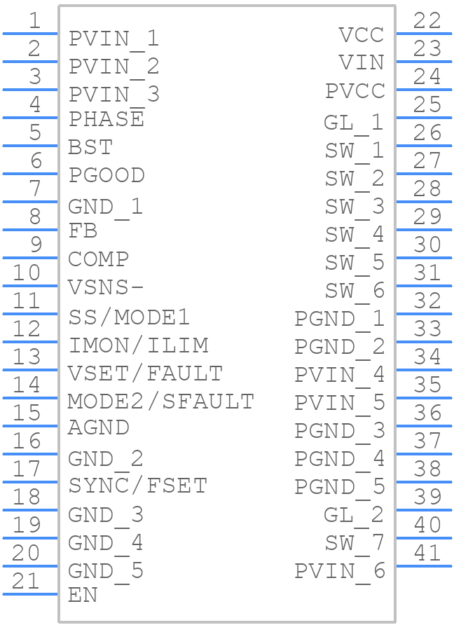 NCP3296MNTXG - onsemi - PCB symbol