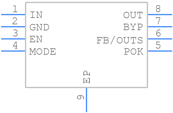 MAX38912ATA+T - Analog Devices - PCB symbol