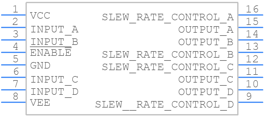 AM26LS29PC - AMD - PCB symbol