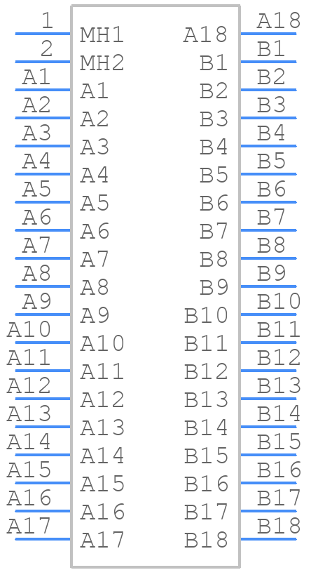 10018783-11200TLF - Amphenol - PCB symbol