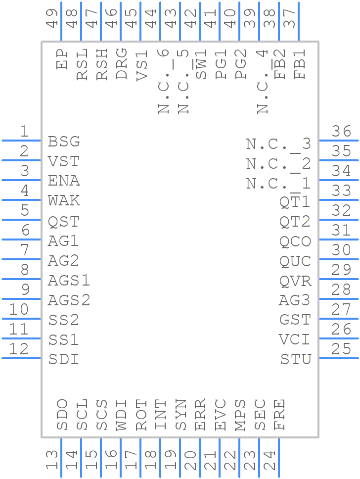 TLF35584QVVS1 - Infineon - PCB symbol